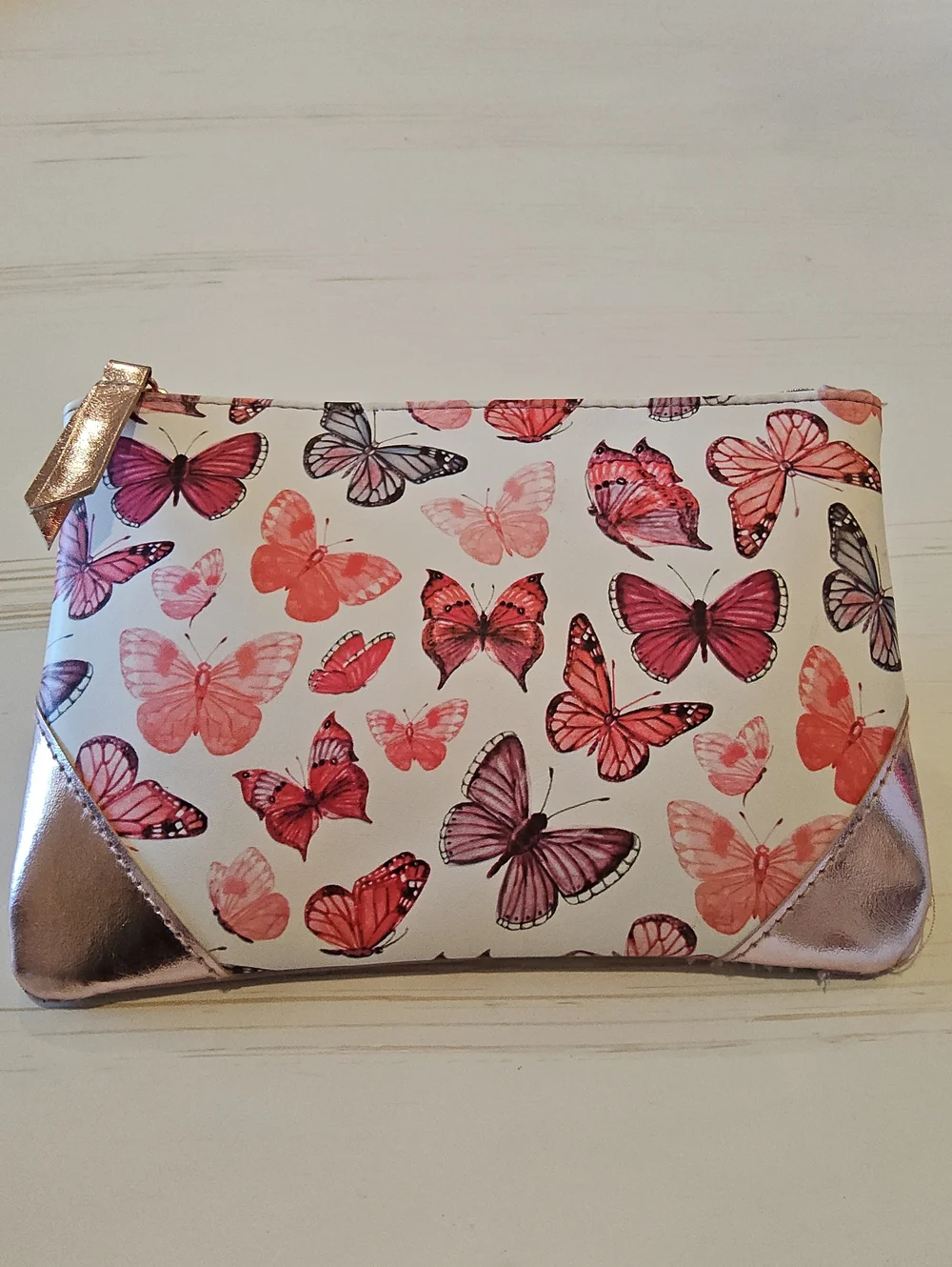Ipsi Butterfly Print Cosmetic Pouch